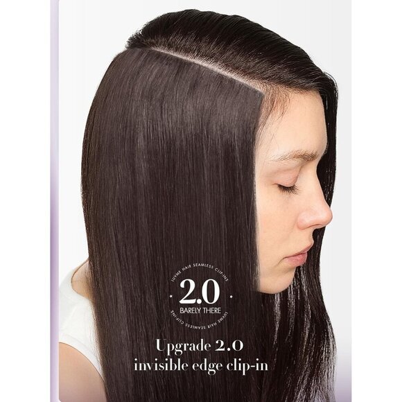Hair Extensions Human Clip in 14 Inch 110g Natural Black Remy Straight main image 6